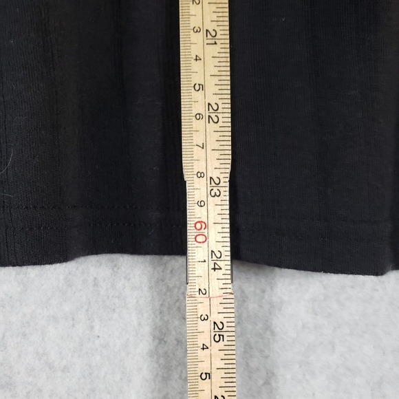 Karen Scott Sport Black Textured Knit Top 1X Plus 3/4 Sleeve Comfort Herringbone - Picture 5 of 7
